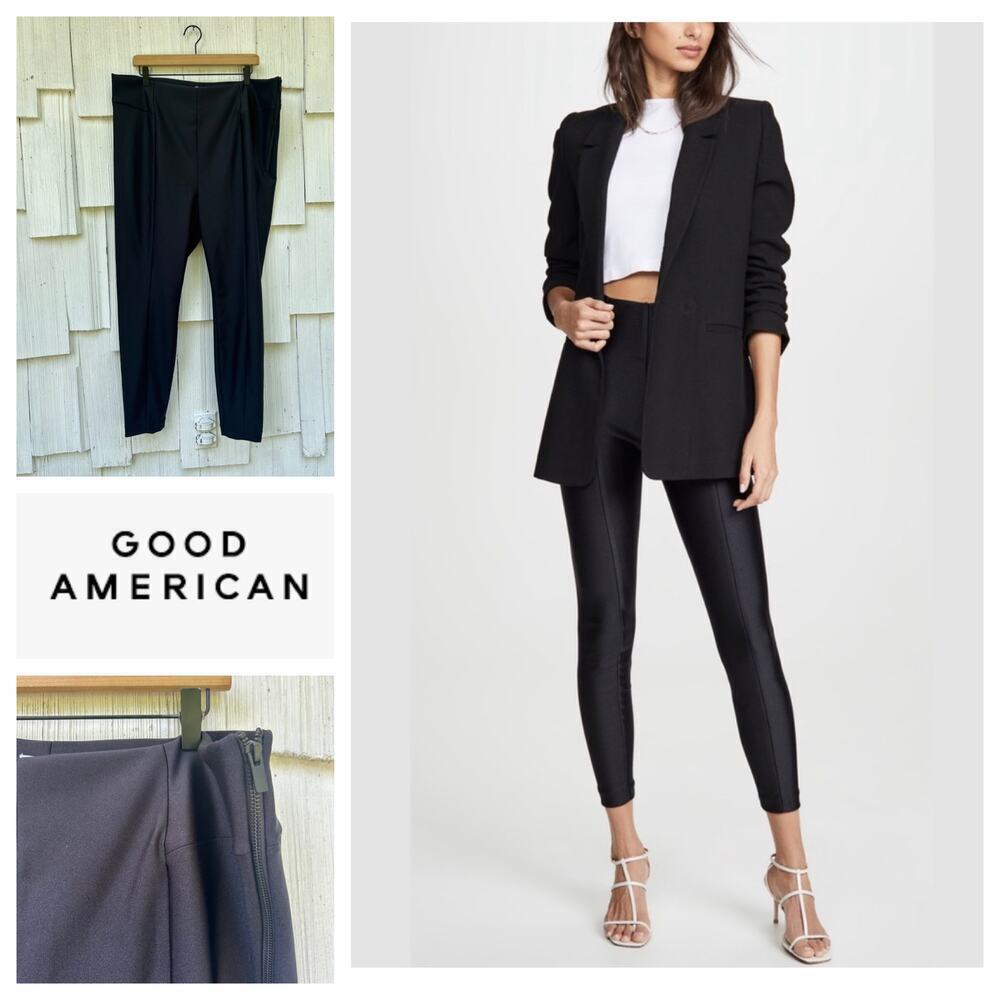 Good American High Shine Boss‎ Disco Pant 6 NWT